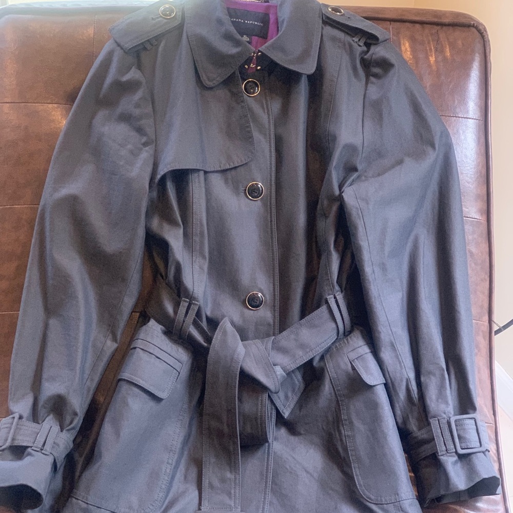 Banana Republic Grey Trench Coat